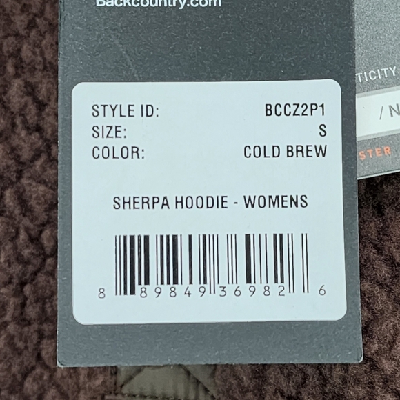 Backcountry Women's Sherpa Quilted Back Insulated Hoodie Jacket - S - Picture 8 of 8